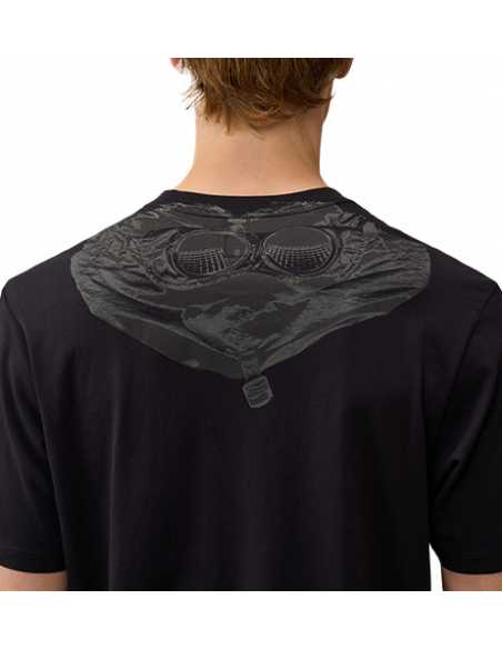 T-Shirt Jersey Back Goggle Total Eclipse CP Company Homme, zoom sur le logo | Toulouse Soulery