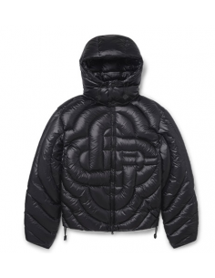 Veste Quilted Puffer Noir Casablanca, présentée de face | Toulouse Soulery