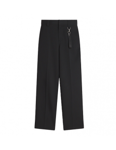 Pantalon Droit Noir Lanvin Homme, présenté de face | Toulouse Soulery