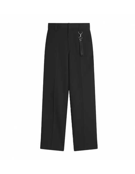 Pantalon Droit Noir Lanvin Homme, présenté de face | Toulouse Soulery