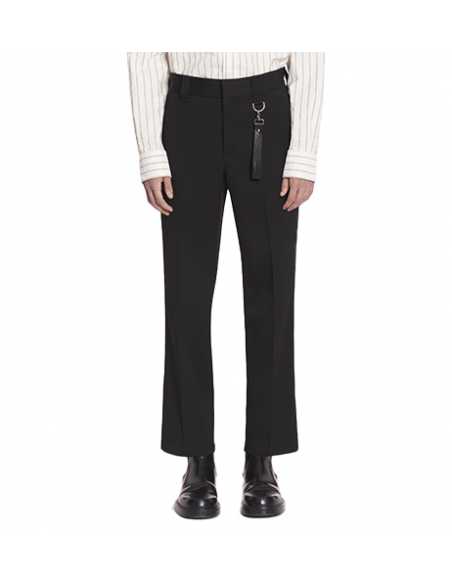 Pantalon Droit Noir Lanvin Homme, porté de face | Toulouse Soulery