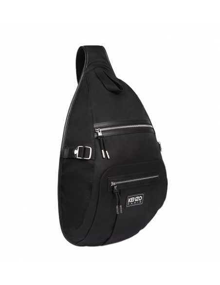 Sac À Dos Sling 'KENZOGRAPHY' Noir Kenzo Homme, présenté de face| Toulouse Soulery