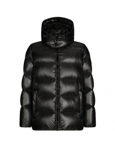 Bomber en Nylon Brillant Noir Add Homme , présenté de face| Toulouse Soulery