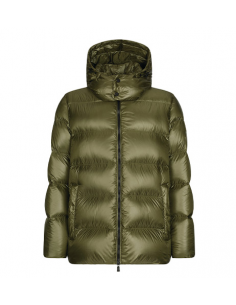 Bomber en Nylon Brillant Vert Add Homme, présenté de face | Toulouse Soulery