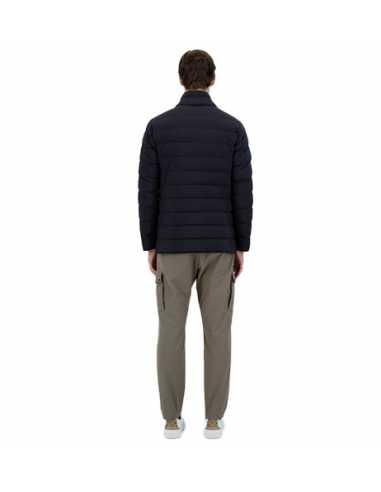 Parka Blazer La Giacca Blue Marine Herno Homme, portée de dos | Toulouse Soulery