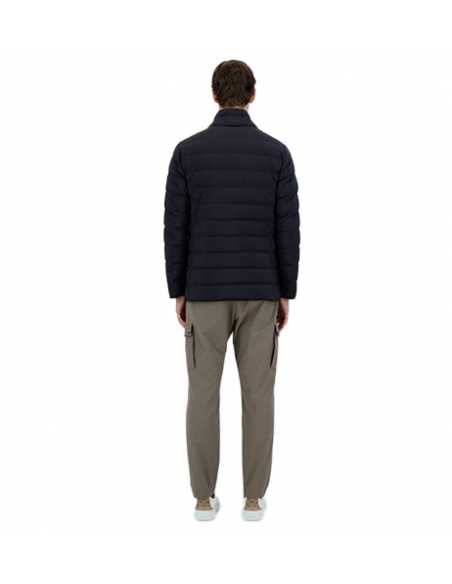 Parka Blazer La Giacca Blue Marine Herno Homme, portée de dos | Toulouse Soulery