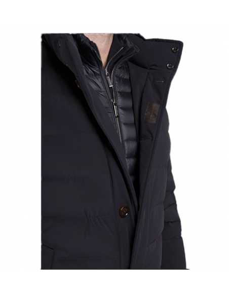 Manteau Avec Garnissage Bleu Marine Moorer Homme, présentation de la doublure | Toulouse Soulery