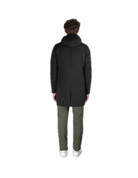 Manteau Imperméable Noir Moorer Homme, présenté de dos | Toulouse Soulery
