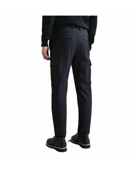 Pantalon Cargo En Dynamic Stretch Noir Paul & Shark Homme, présenté de dos| Toulouse Soulery