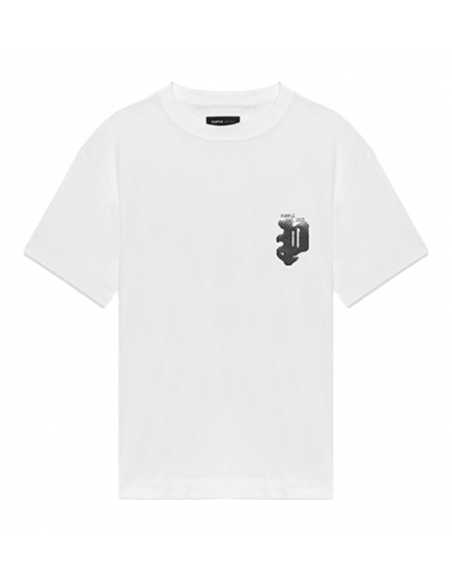 Tee-shirt Gothic Halftone Tee Blanc Purple Homme | Toulouse Soulery