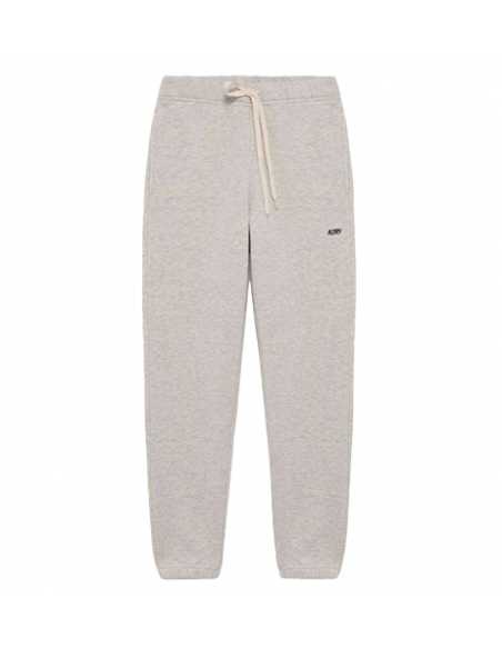 Pantalon Jogging Gris Melange En Jersey De Coton Autry présenté de face| Toulouse Soulery