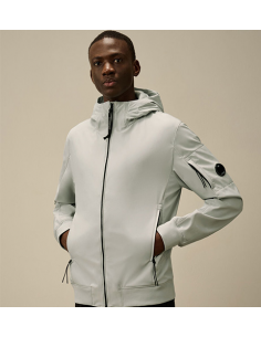 Veste à capuche Shell-R Grise CP Company présenté de face| Toulouse Soulery 2