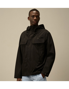 Veste à lunettes CP Shell-R à double poche Noire présenté de face| Toulouse Soulery 2