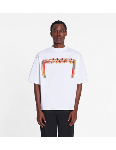 T-shirt ample lanvin lacet curb Blanc Optique Casablanca présenté de face| Toulouse Soulery 2