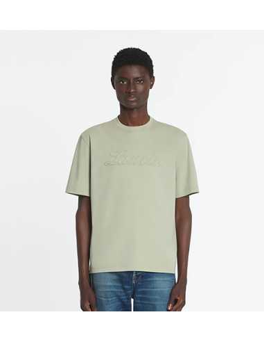 T-shirt lanvin débossé Lin Casablanca présenté porté de face| Toulouse Soulery