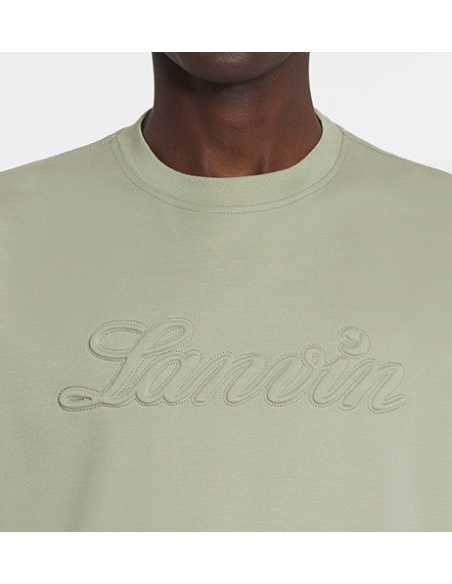 T-shirt lanvin débossé Lin Casablanca zoom logo| Toulouse Soulery
