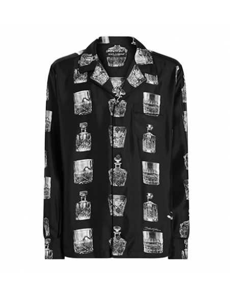 Chemise En Soie À Imprimé Liqueurs Dolce&Gabbana Homme présenté de face| Toulouse