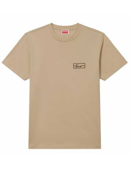 T-shirt slim brodé 'KENZO Weave' en coton pour Homme présenté de face| Toulouse Soulery