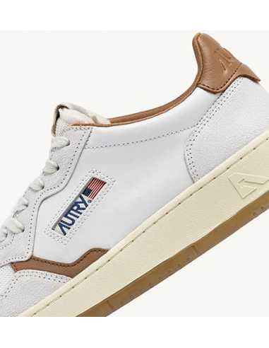 Baskets Medalist Low En Cuir Et Tissu Blanc Et Tanz Autry pour Homme zoom| Toulouse Soulery