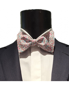 Nœud Papillon Liberty Éloïse Parme Atelier Frères pour Homme présenté de face| Toulouse Soulery