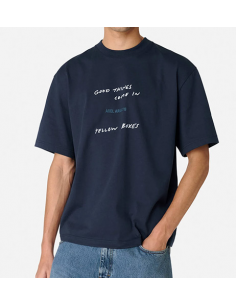 Tee Shirt Good Things Navy Axel Arigato pour Homme présenté de face| Toulouse Soulery 2