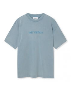 Tee Shirt Distort Bleu Axel Arigato pour Homme présenté de face| Toulouse Soulery