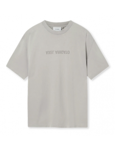 Tee Shirt Distort Gris Axel Arigato pour Homme présenté de face| Toulouse Soulery