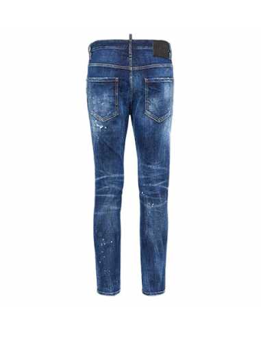 Jean Easy Wash Skater Navy Dsq2 pour Homme présenté de dos| Toulouse Soulery