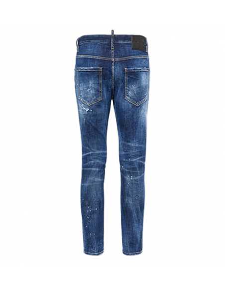 Jean Easy Wash Skater Navy Dsq2 pour Homme présenté de dos| Toulouse Soulery