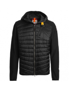 Veste Hybride Nolan Noir Parajumpers Homme présentée de face| ｜Magasin Homme Toulouse