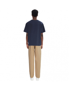 T-Shirt Boxy Petit VPC Dark Navy Écru A.P.C. Homme présenté de face| Soulery Toulouse 2