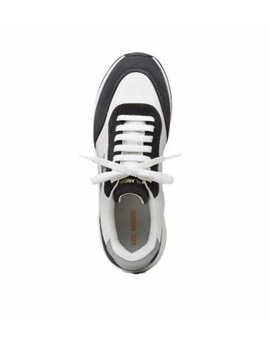Sneakers Genesis Neo Bird Runner Blanc & Noir Axel Arigato présentées de dessus | Soulery