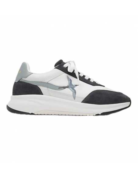 Sneakers Genesis Neo Bird Runner Blanc & Noir Axel Arigato présentées de profil | Soulery