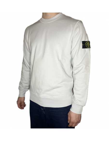 Sweat-shirt Ras-Du-Cou Bleu Ciel Stone Island , présentation du badget Stone Island｜Soulery Toulouse