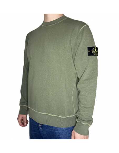 Sweat-shirt Ras-Du-Cou À Effet Irrégulier Musk Stone Island ｜Soulery Toulouse