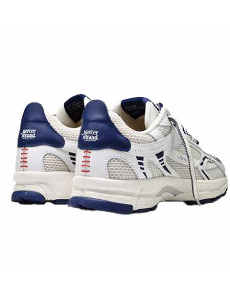 Sneakers The Re-Run Baseball Bleu Mercer Homme, présentation du logo de côté | Soulery Toulouse
