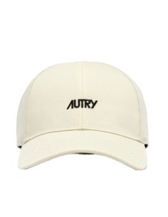 Casquette Baseball Avec Logo Brode À Contraste Cream Autry, présentée de face| Soulery Toulouse