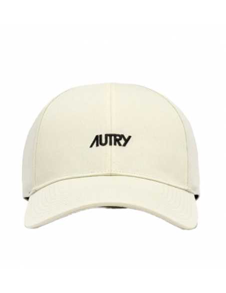 Casquette Baseball Avec Logo Brode À Contraste Cream Autry, présentée de face| Soulery Toulouse