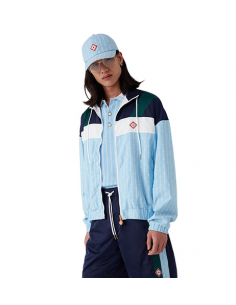 Veste De Survêtement Rayures Laurel Bleue Casablanca, présentée portée de face |Soulery Toulouse