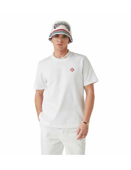 T-shirt Avec Logo Diamant Blanc Casablanca Homme, présenté porté de face| Soulery Toulouse