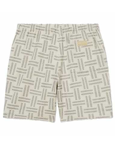Short Élastiqué Grège Kenzo présenté de dos｜Soulery Toulouse