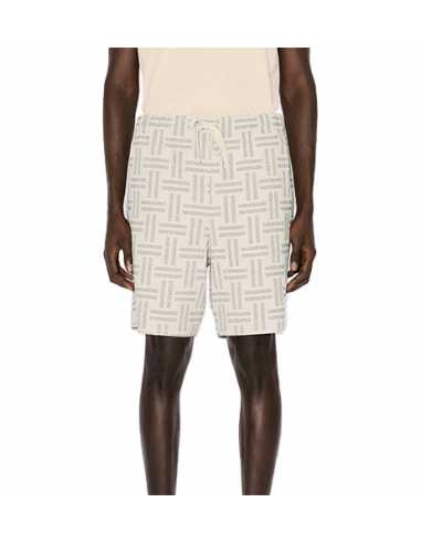 Short Élastiqué Grège Kenzo présenté de face porté｜Soulery Toulouse