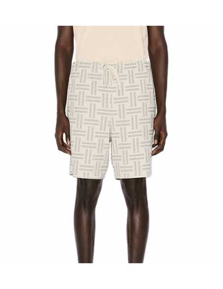 Short Élastiqué Grège Kenzo présenté de face porté｜Soulery Toulouse