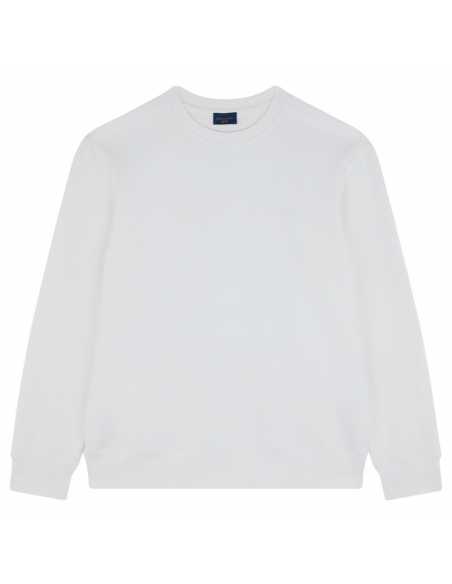 Sweat X-Soft Maxi Sharks Blanc De Blanc Paul & Shark présenté de face｜Soulery Toulouse