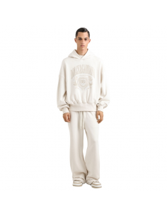 Pantalon De Jogging En Jersey Stretch À Broderie Crème Dolce & Gabbana présenté de face｜Soulery Toulouse 2