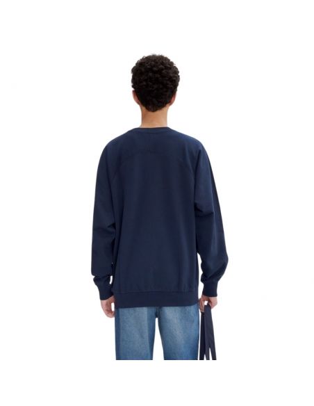 Sweat Lake Dark Navy A.P.C. Homme, présenté porté de dos | Soulery Toulouse
