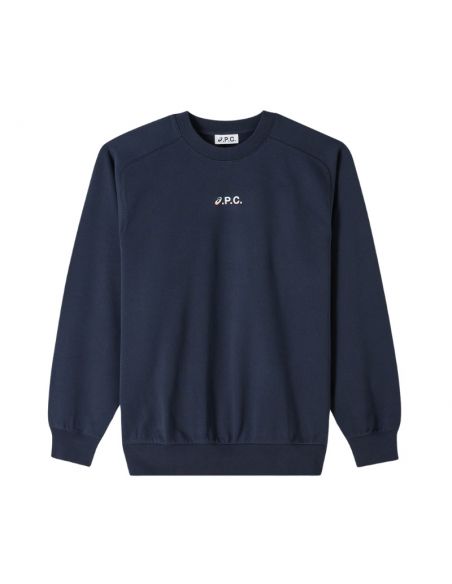 Sweat Lake Dark Navy A.P.C. Homme, présenté de face | Soulery Toulouse