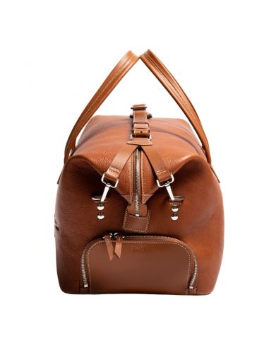 Sac De Week-end Wilson Cognac Lundi présenté de coté｜Soulery Toulouse