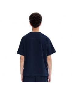 Tee Shirt Wind Bleu Marine A.P.C. Homme, présenté porté de face | Soulery Toulouse 2