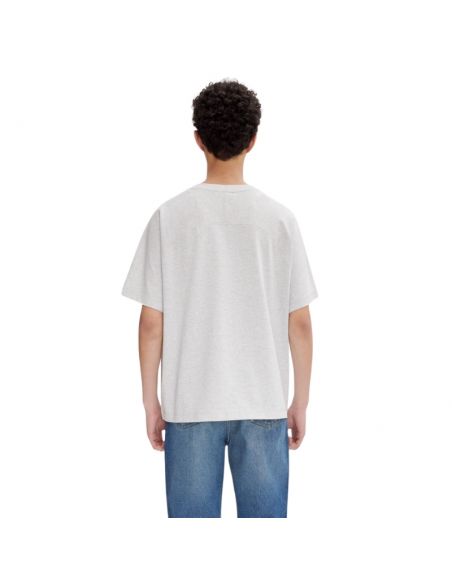 Tee Shirt Wind Gris Clair Chiné A.P.C. Homme, présenté porté de dos | Soulery Toulouse